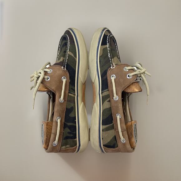 Rare Sperry Top Sider Camo 2 Eye Boat Shoe Mens Size 8 Camouflage Slides main image 8